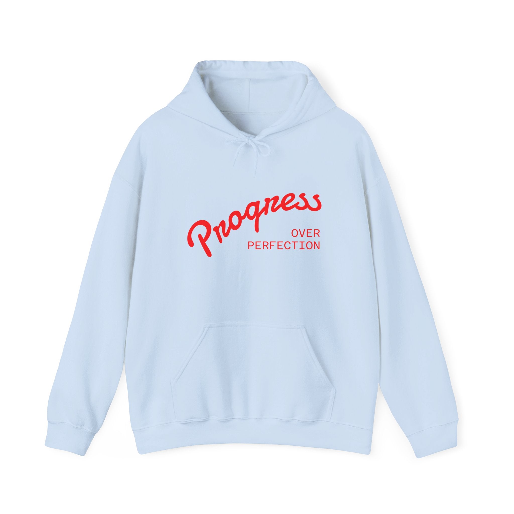 Hoodie - "Progress Over Perfection" Inspirational Graphic Hoodie