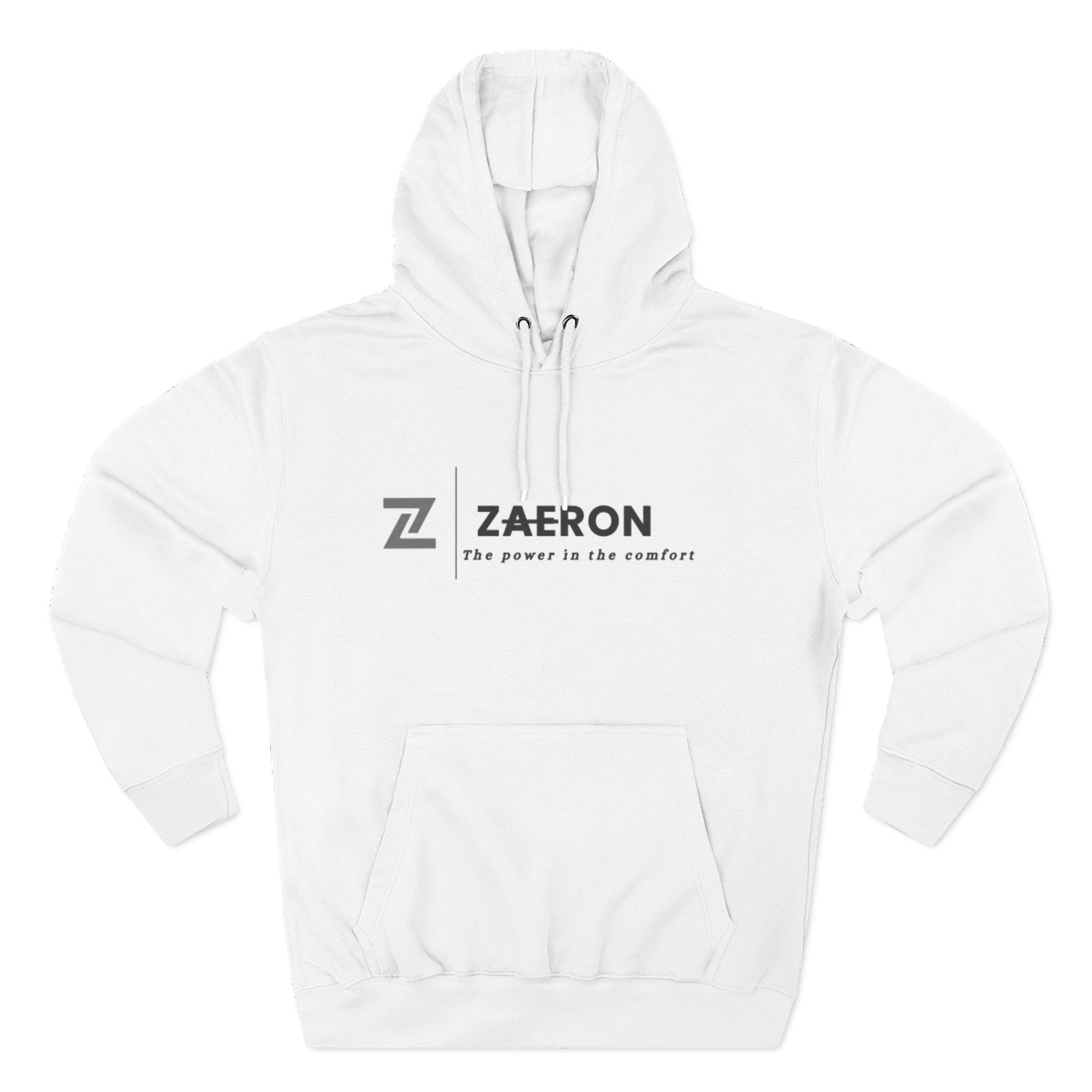 Zaeron Logo Fleece Hoodie — Minimalist Streetwear Pullover