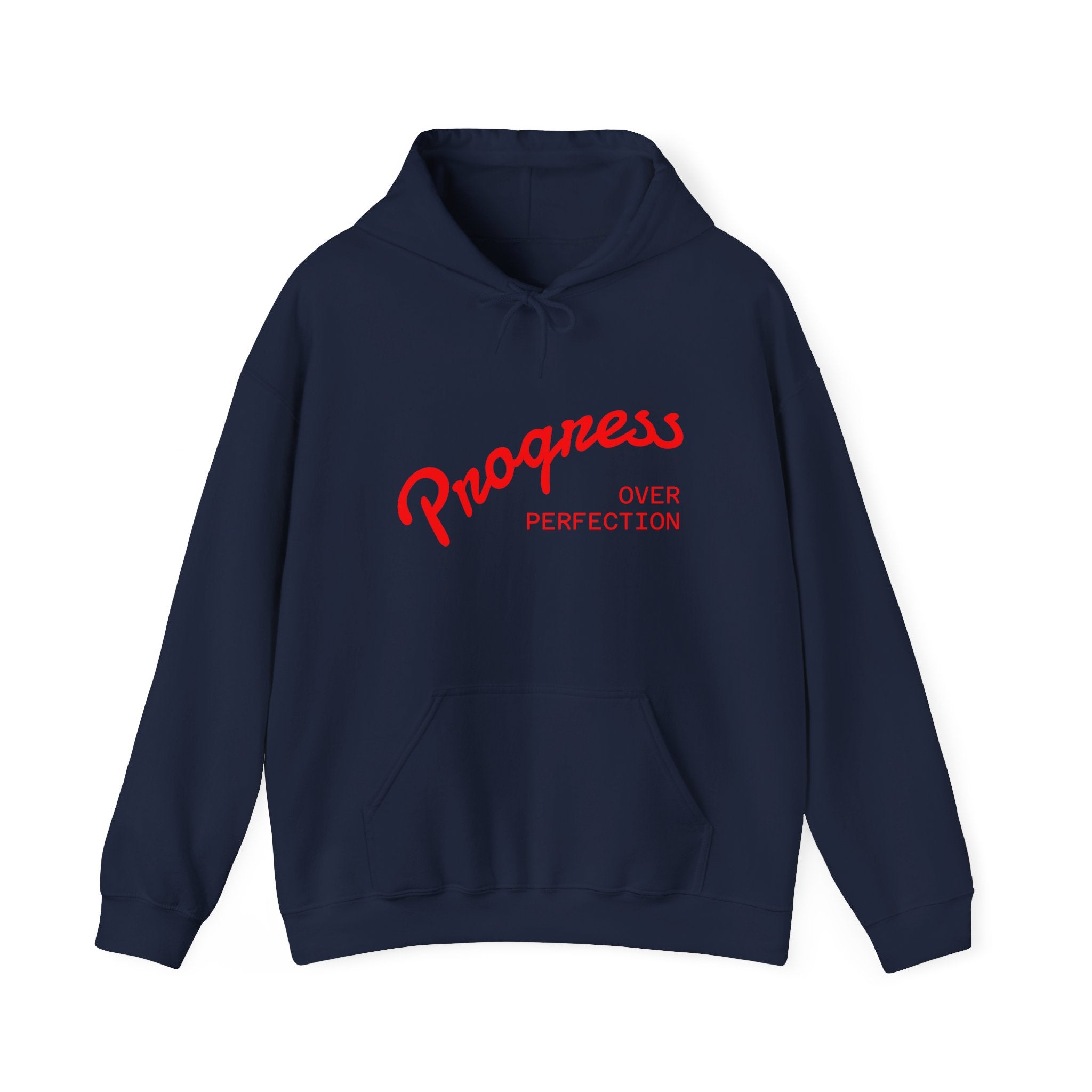 Hoodie - "Progress Over Perfection" Inspirational Graphic Hoodie