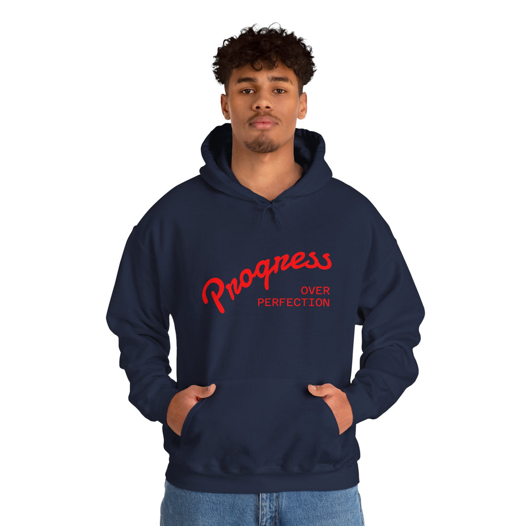 Hoodie - "Progress Over Perfection" Inspirational Graphic Hoodie