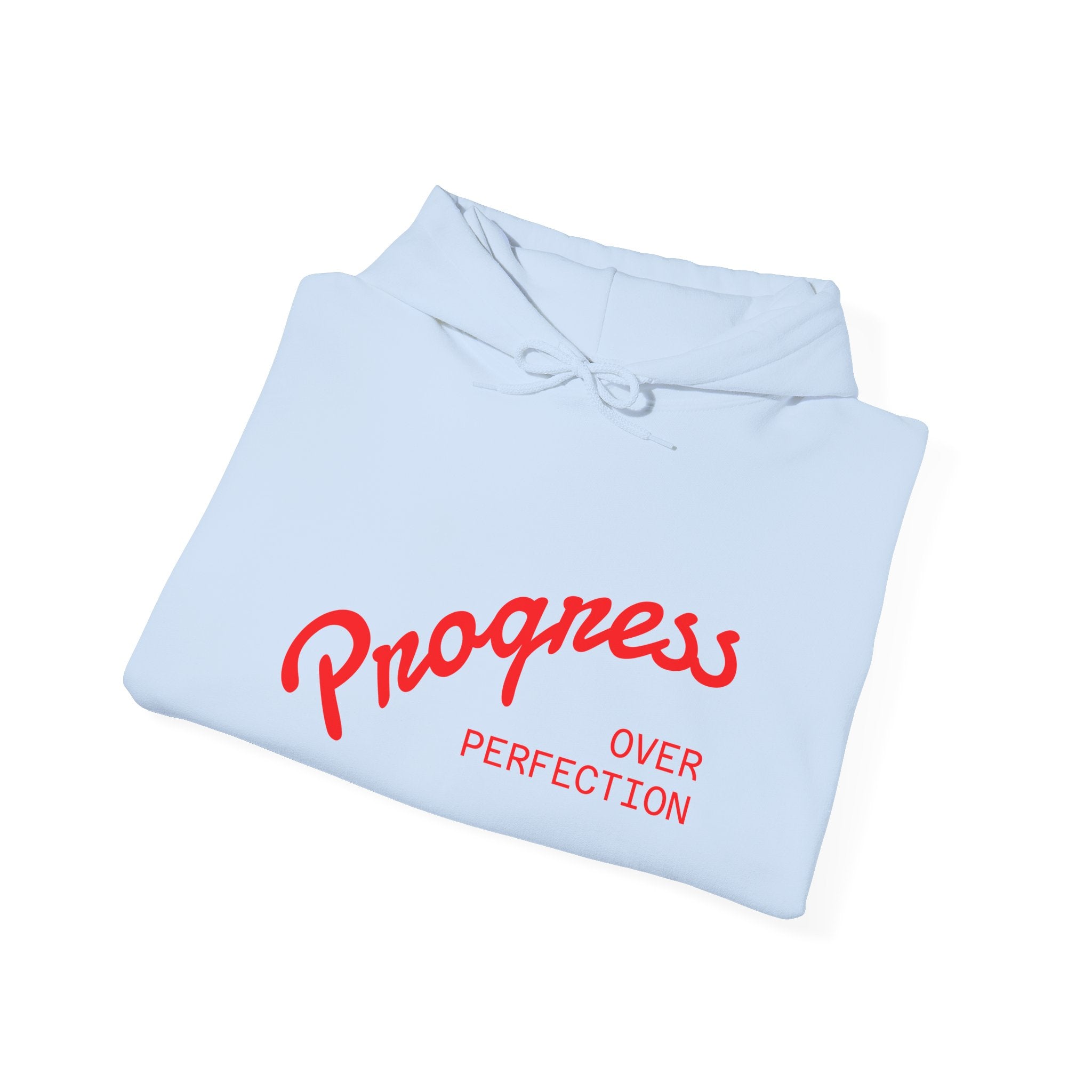 Hoodie - "Progress Over Perfection" Inspirational Graphic Hoodie
