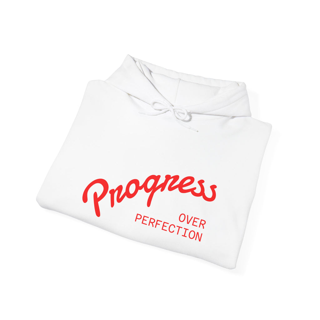 Hoodie - "Progress Over Perfection" Inspirational Graphic Hoodie