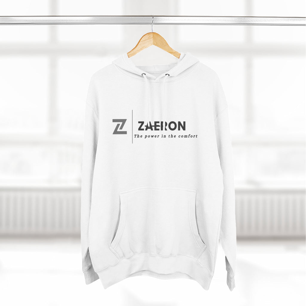 Zaeron Logo Fleece Hoodie — Minimalist Streetwear Pullover