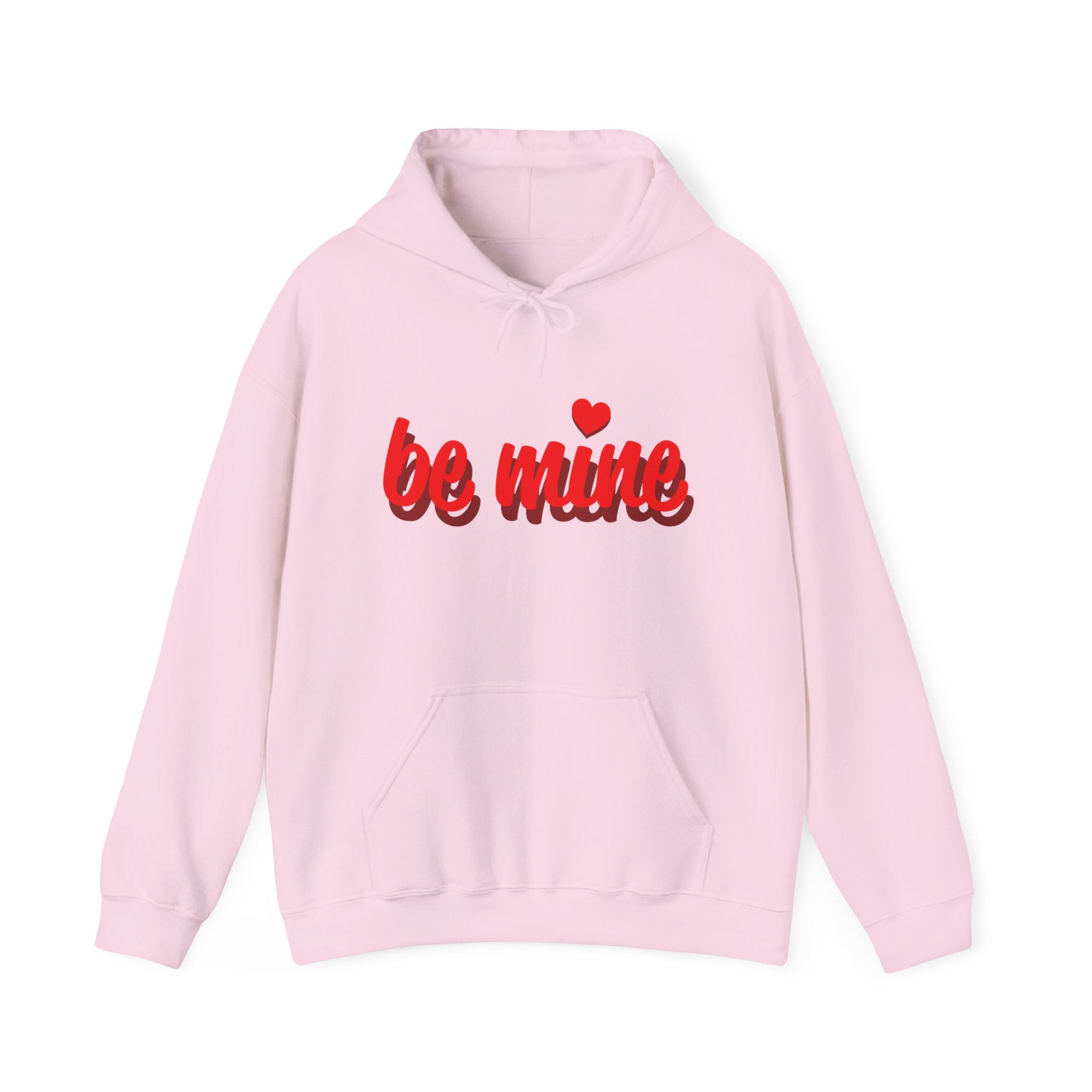 Valentine "Be Mine" Hoodie - Romantic Red Script Pullover