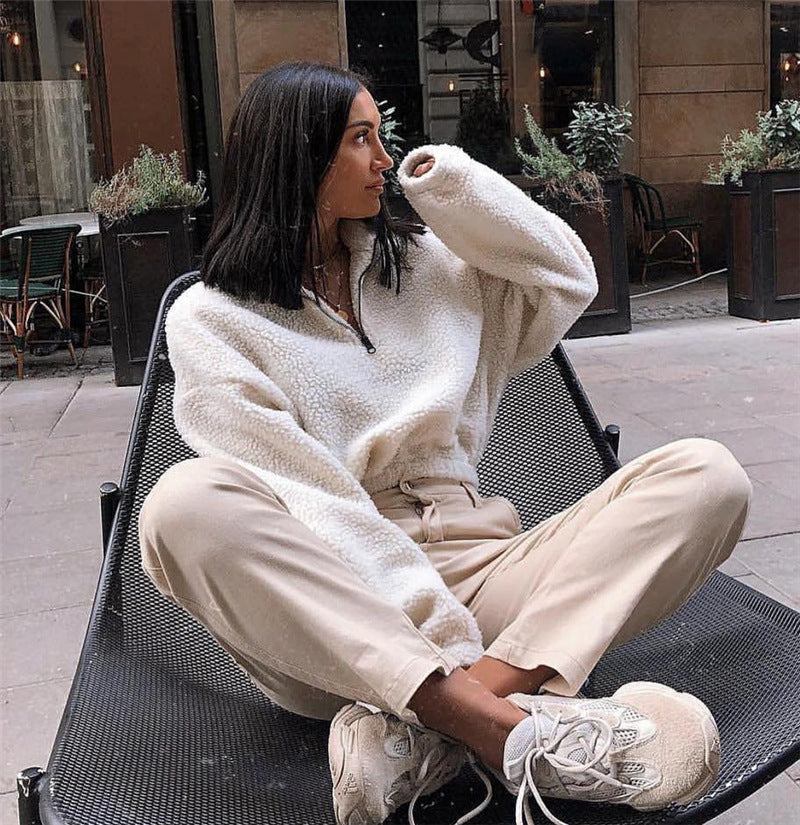 Rose Cropped Sweater