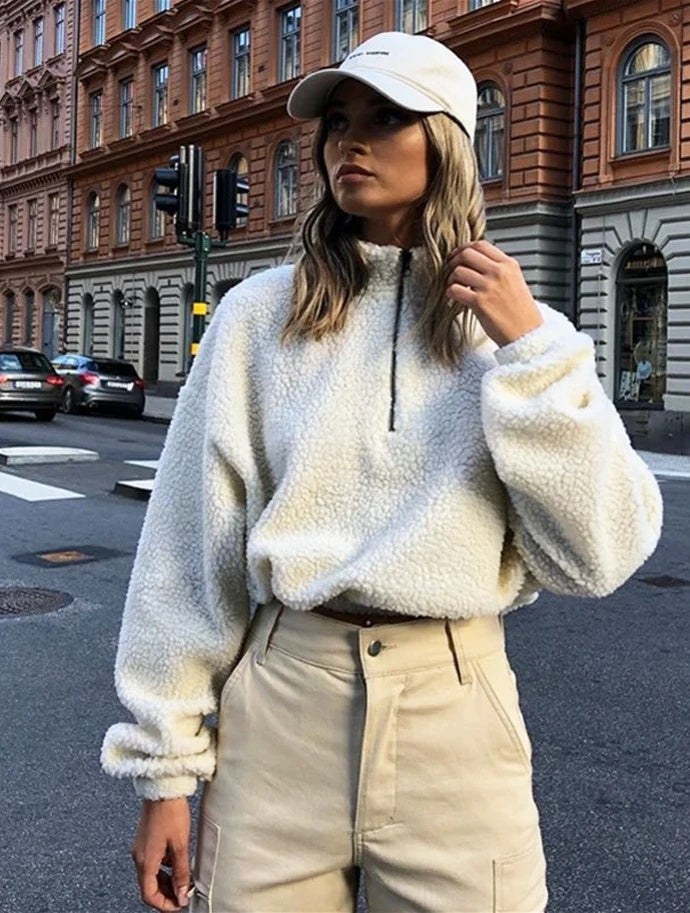 Rose Cropped Sweater